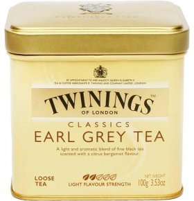 Чай Twinings черный earl grey ж/б 100 г
