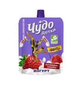 Йогурт фруктовый Чудо Детки клубника-малина 2,5% 85г