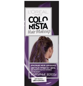 Красящее желе для волос Colorista Hair Make Up оттенок Пурпурные Волосы L'Oreal Paris 30 мл