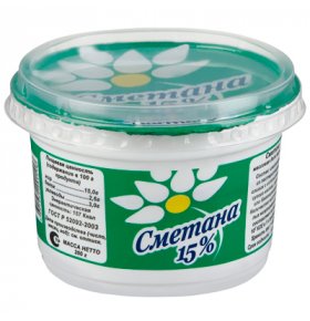 Сметана 15% Parmalat 200 гр