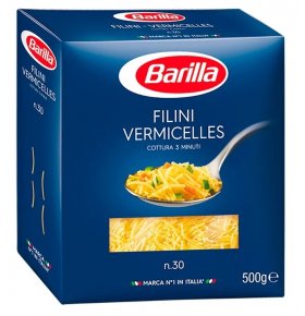 Вермишель Filini Vermicelles n.30 Barilla 450 гр