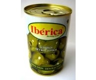 Оливки Iberica зелёные без косточки 300г