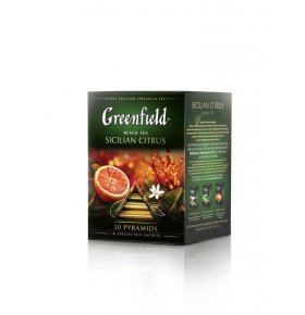 Чай черный Гринфилд цитрус в пирамидках 20х1,8г