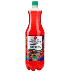 Напиток Морсовые ягоды Клюква Калинов Родник 1,7 л