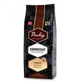 Кофе в зернах темнообжаренный Paulig Espresso fortissimo 250 гр
