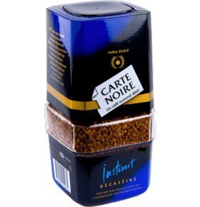 Кофе сублимированный растворимый без кофеина Carte Noire 95 гр