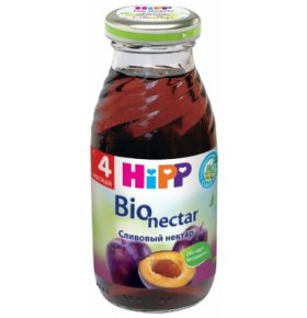 Детское питание сок сливовый нектар Hipp 200 мл