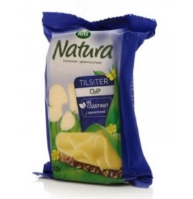 Сыр Natura Тильзитер 45% фасовка Arla 250 гр