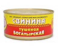 Свинина тушеная Богатырская Йошкар-Олинская тушенка 325 гр