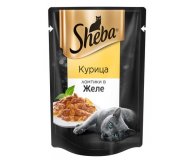 Корм для кошек Ломтики в желе курица Sheba 85 гр