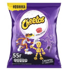 Кукурузные палочки Краб Бургер Cheetos 55 гр