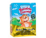 Масло сливочное Крестьянское Васькино счастье 72,5% 180 гр