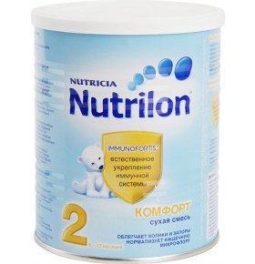 Смесь сухая Nutrilon Comfort 2 с 6-ти месяцев 400 гр