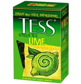 Чай зеленый Lime листовой Tess 100 гр