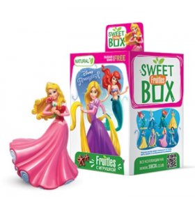 Пастилки фруктовые Disney Принцессы с подарком без сахара SweetBox 5 гр