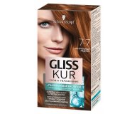 Краска для волос Уход и Увлажнение Натуральный медный 7-7 Schwarzkopf Gliss Kur 1 уп