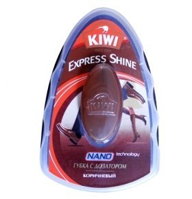 Губка д/обуви Kiwi Express коричневая 1шт