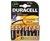 Батарейка Duracell Basic AAA Бат. алкал. 1.5V LR03 8шт