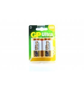 Батарейки GP ULTRA ALKAL 1.5V, D, 2 шт