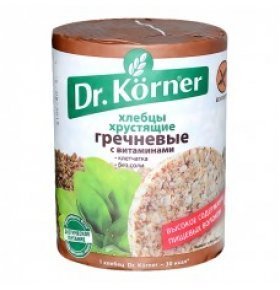 Хлебцы хрустящие  DR. Korner Гречневые с витаминами