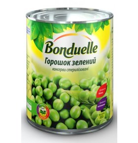 Горошек зеленый Bonduelle консервированный 850 мл