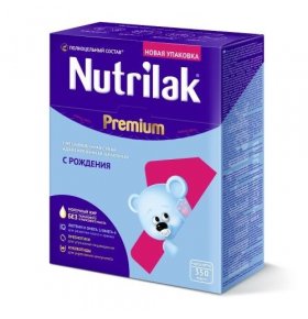 Смесь молочная с 0 месяцев Nutrilak Premium+ 1 350 гр