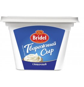 Сыр творожный Cливочный 56% Бридель 140 гр