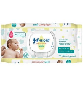 Влажные салфетки детские Нежность хлопка Johnson's Baby 56 шт