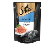 Корм для кошек Ломтики лосося в соусе Sheba Pleasure 85 гр