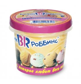 Мороженое пломбир Клубника ведерко Baskin Robbins 60 гр