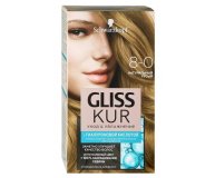 Краска для волос Уход и Увлажнение Натуральный русый тон 8-0 Schwarzkopf Gliss Kur 1 уп