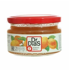 Конфитюр на фруктозе абрикос Dr.DiaS 250 гр