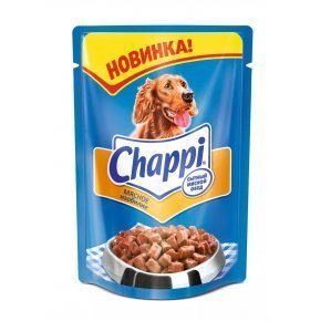 Корм для собак мясное изобилие Chappi 100г