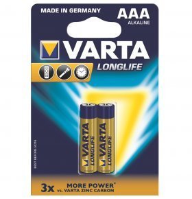 Батарейки Varta лонг ААА ЕХ 2 шт