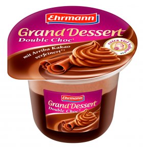 Пудинг Grand Dessert Двойной шоколад со сливочным муссом 4,6% Ehrmann 200 гр