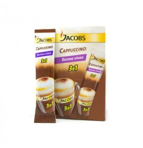 Кофейный напиток Jacobs 3в1 Cappuccino 12,5 гр