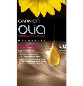 Краска для волос Olia в наборе 8.13 Кремовый перламутр Garnier 160 мл