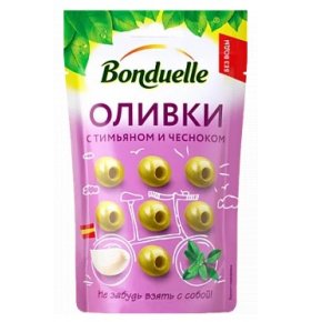 Оливки с тимьяном и чесноком Bonduelle 70 гр