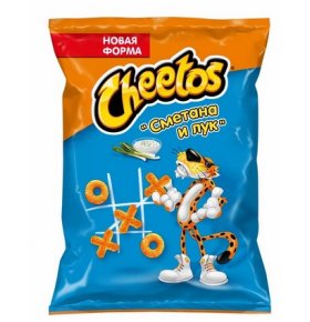 Палочки кукурузные большой прикол спирали со вкусом сметаны и лука Cheetos 85 гр