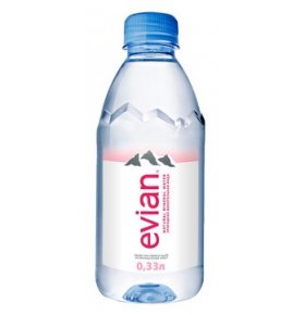 Вода минеральная Evian 0.33л