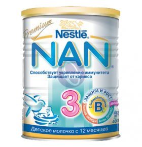 Смесь NAN Nestle Кисломолочный 3 400г
