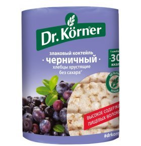 Хлебцы DR.Korner злаковый коктейль черничные 100г
