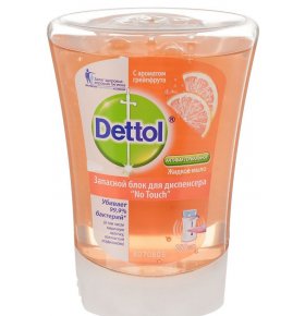 Запасной блок жидкого мыла с ароматом грейпфрута Dettol 250 мл