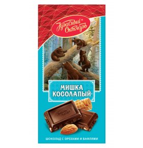 Шоколад темный Мишка косолапый Красный Октябрь 75 гh