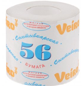 Туалетная бумага Veiro Сыктывкарская 56 однослойная 40 м
