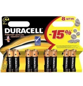 Батарейки Duracell Basic AA 1.5V LR6 8шт
