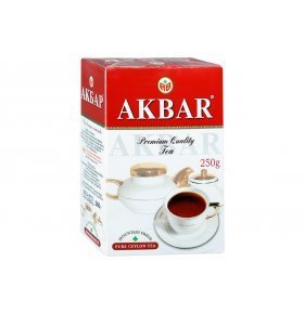 Чай черный байховый цейлонский Akbar Premium 250г