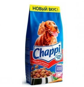 Сухой корм для собак Chappi с говядиной сытный мясной обед 15кг