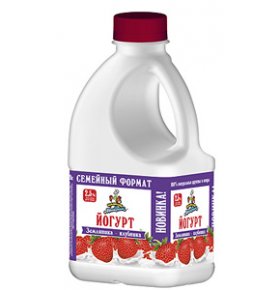 Йогурт клубника-земляника 2,5% Кубанский молочник 720 гр