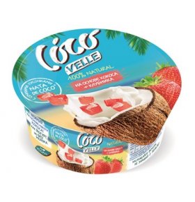 Продукт кокосовый ферментированный Коко Велле клубника 130 гр